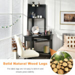 Corner Desk with Hutch, Shelves, and Space-Saving Design 20 Corner Desk with Hutch, Shelves, and Space-Saving Design