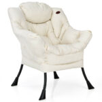 Ergonomic Polyester Fabric Chair with Steel Frame and Side Pocket 14 Ergonomic Polyester Fabric Chair with Steel Frame and Side Pocket