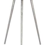 Boho-Chic Cast Aluminum End Table with Round Top and Rubber Feet 14 Boho-Chic Cast Aluminum End Table with Round Top and Rubber Feet