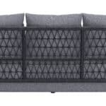 Versatile Outdoor Sofa with Durable Aluminum Frame and Olefin Cushions