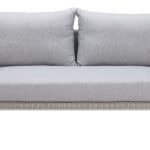 Gray Outdoor Loveseat with Weather Resistant Frame and Cushions