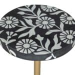 Modern Glam Side Table with Resin Top and Marble Base 14 Modern Glam Side Table with Resin Top and Marble Base