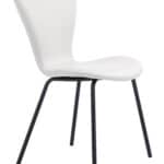 White Mid-Century Modern Faux Leather Dining Chair (Set of 2) 17 White Mid-Century Modern Faux Leather Dining Chair (Set of 2)