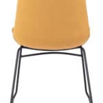Yellow Velvet Dining Chair with Steel Frame (Set of 2) 13 Yellow Velvet Dining Chair with Steel Frame (Set of 2)