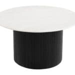 Modern Marble Top Coffee Table with Sleek Acacia Wood Base 6 Modern Marble Top Coffee Table with Sleek Acacia Wood Base
