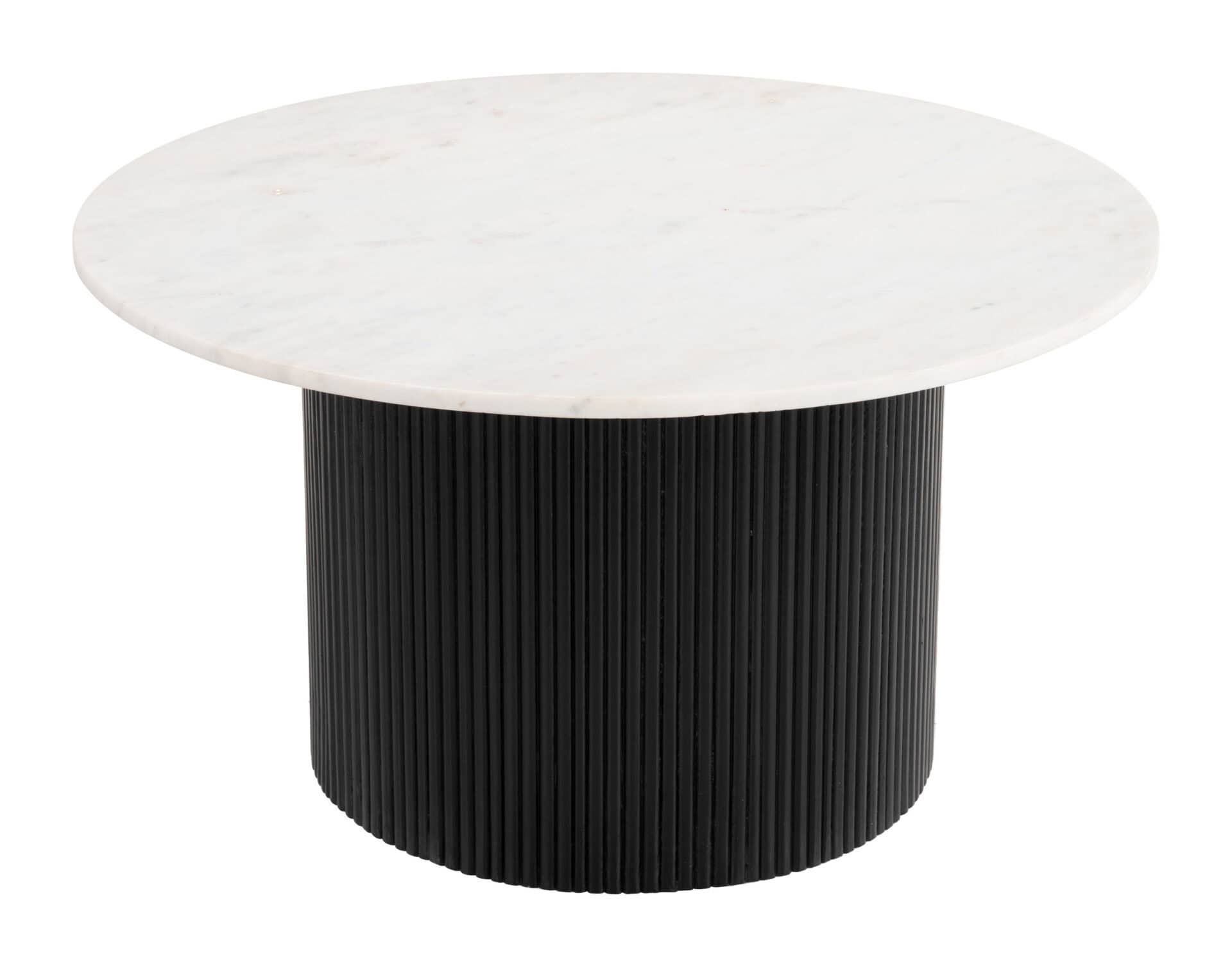 Modern Marble Top Coffee Table with Sleek Acacia Wood Base 2 Modern Marble Top Coffee Table with Sleek Acacia Wood Base - Image 2