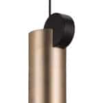 Modern Gold and Black Ceiling Lamp with Adjustable LED Lighting