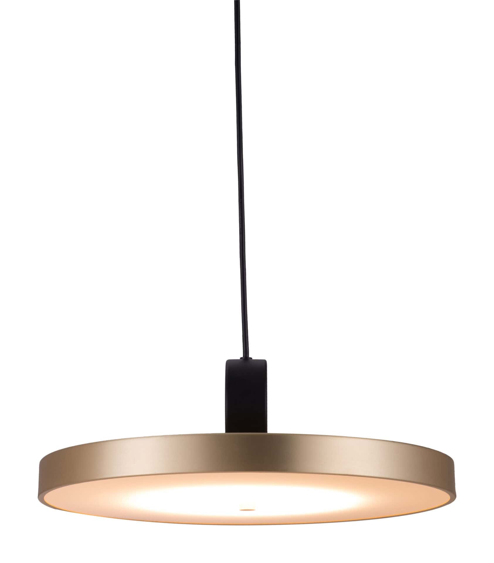 Modern Gold and Black Ceiling Lamp with Adjustable Cord and LED 7 Modern Gold and Black Ceiling Lamp with Adjustable Cord and LED - Image 7