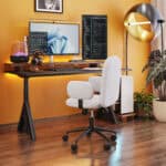 Adjustable Beige Office Chair with Swivel Base and Armrests 12 Adjustable Beige Office Chair with Swivel Base and Armrests