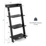 4-Tier Ladder Shelf with Stable Frame and Anti-Tip Protection