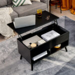 Lift Top Coffee Table with Hidden Compartment and Storage Shelves 20 Lift Top Coffee Table with Hidden Compartment and Storage Shelves