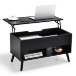 Lift Top Coffee Table with Hidden Compartment and Storage Shelves 18 Lift Top Coffee Table with Hidden Compartment and Storage Shelves
