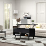 Lift Top Coffee Table with Hidden Compartment and Storage Shelves 16 Lift Top Coffee Table with Hidden Compartment and Storage Shelves