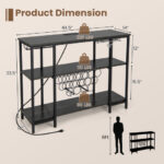 Industrial Wine Rack Cabinet with Shelves and Built-in Charging Station 19 Industrial Wine Rack Cabinet with Shelves and Built-in Charging Station