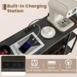 Industrial Wine Rack Cabinet with Shelves and Built-in Charging Station 21 Industrial Wine Rack Cabinet with Shelves and Built-in Charging Station