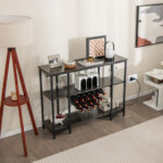 Industrial Wine Rack Cabinet with Shelves and Built-in Charging Station 15 Industrial Wine Rack Cabinet with Shelves and Built-in Charging Station