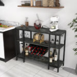 Industrial Wine Rack Cabinet with Shelves and Built-in Charging Station 16 Industrial Wine Rack Cabinet with Shelves and Built-in Charging Station
