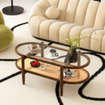 2-Tier Coffee Table with Glass Top and Acacia Wood Frame 16 2-Tier Coffee Table with Glass Top and Acacia Wood Frame
