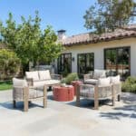 Modern Beige Sofa with Washable Cushions for Indoor Outdoor Use