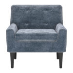 Gray Velvet Armchair with Solid Wood Frame and Steel Legs 9 Gray Velvet Armchair with Solid Wood Frame and Steel Legs