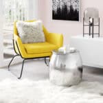 Modern Glam Round Aluminum Side Table