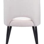 Ivory Shearling Style Dining Chairs with Steel Legs (Set of 2) 18 Ivory Shearling Style Dining Chairs with Steel Legs (Set of 2)