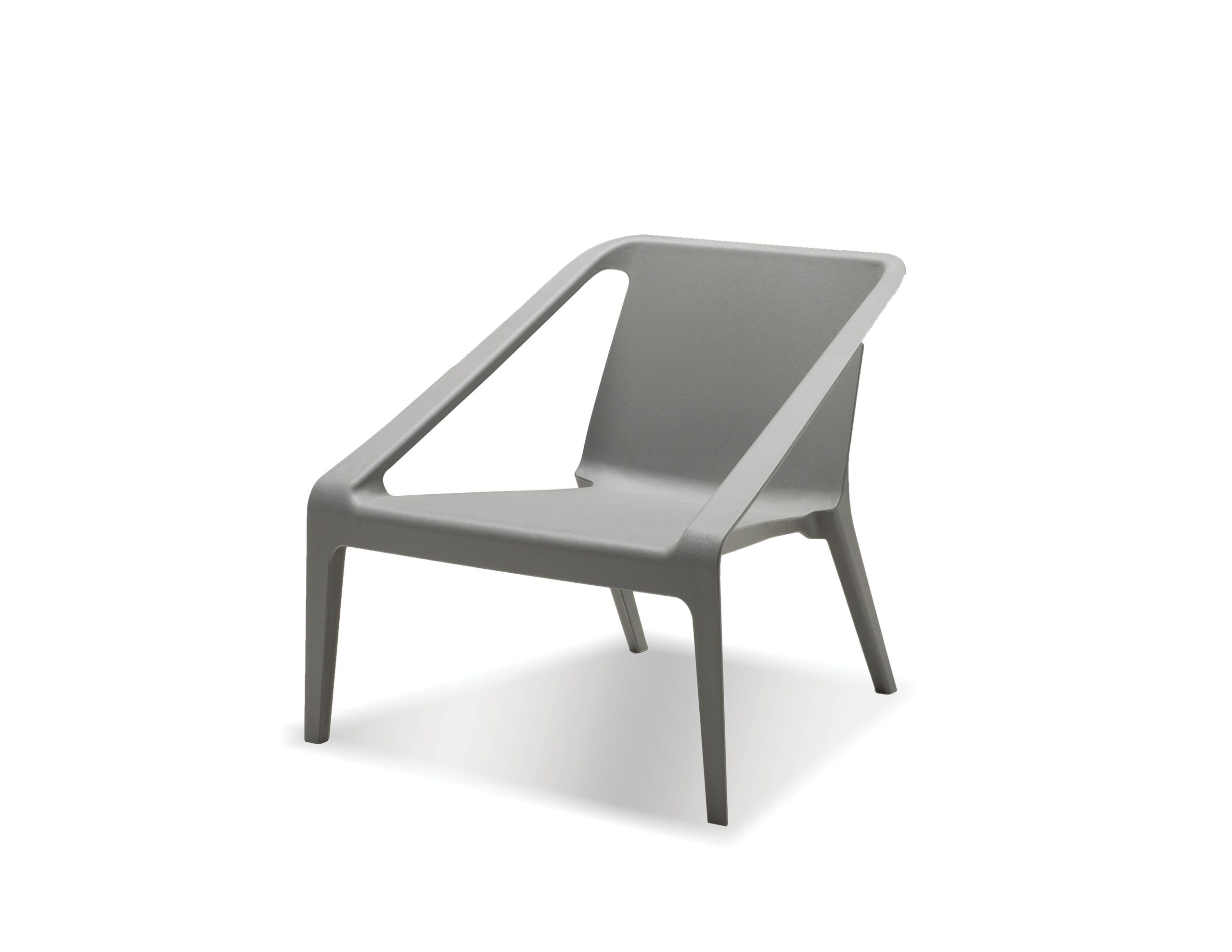 yumi grey polypropylene uv resistant indoor outdoor chair