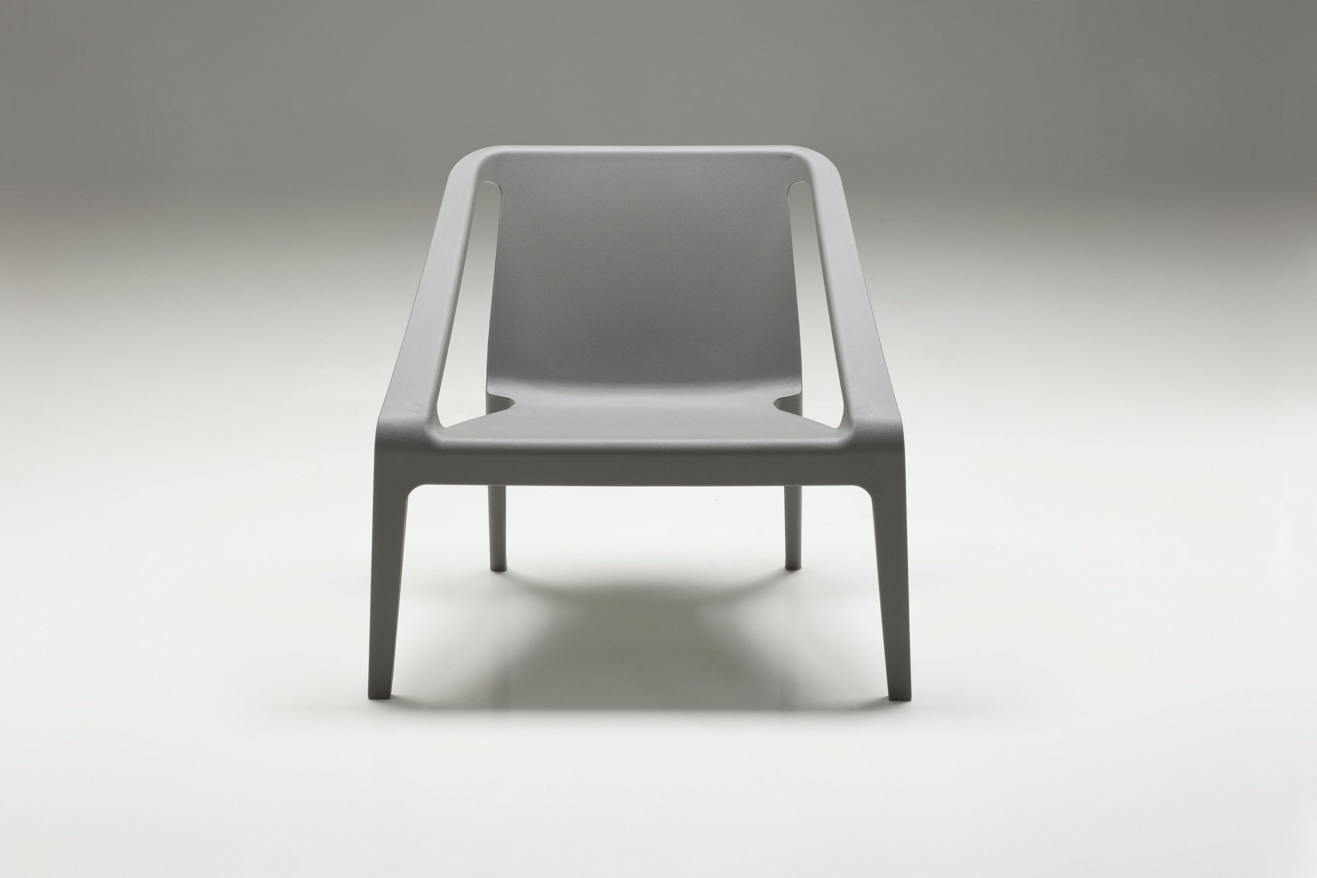 yumi grey polypropylene uv resistant indoor outdoor chair