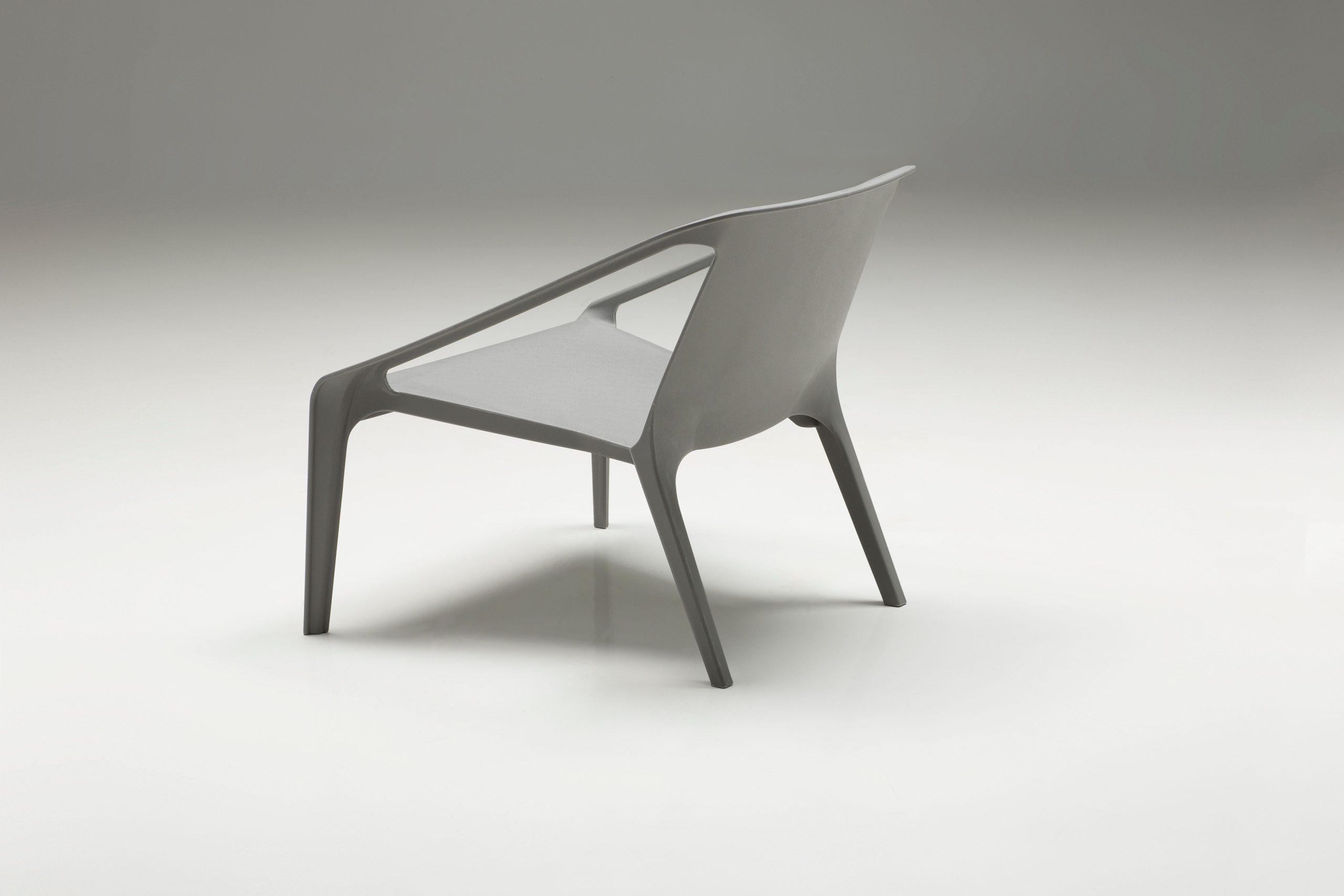 yumi grey polypropylene uv resistant indoor outdoor chair