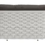 Gray Outdoor Loveseat with Aluminum Frame and Olefin Fabric