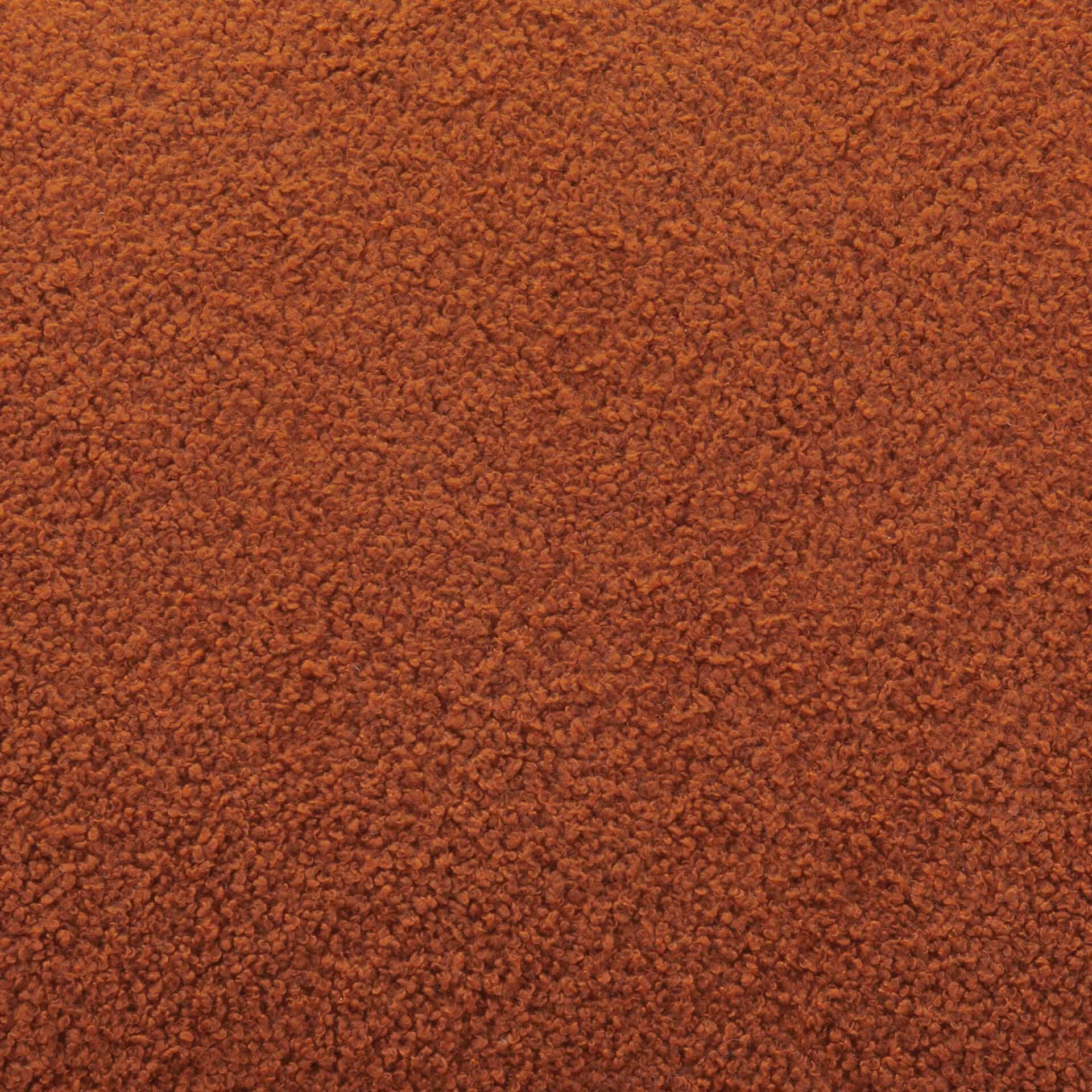 Burnt Orange Shearling Accent Chair with Modern Powder-Coated Legs 10 Burnt Orange Shearling Accent Chair with Modern Powder-Coated Legs - Image 10