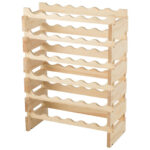 Stackable Wooden Wine Rack for 36 Bottles Wobble-Free Design 11 Stackable Wooden Wine Rack for 36 Bottles Wobble-Free Design