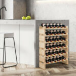 Stackable Wooden Wine Rack for 36 Bottles Wobble-Free Design 8 Stackable Wooden Wine Rack for 36 Bottles Wobble-Free Design