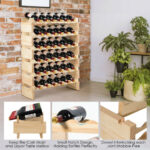 Stackable Wooden Wine Rack for 36 Bottles Wobble-Free Design 13 Stackable Wooden Wine Rack for 36 Bottles Wobble-Free Design