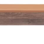 Brown Faux Leather Storage Bench with Hidden Compartment (Set of 2)