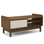 Mid-Century Walnut Coffee Table with Sliding Doors and Storage 10 Mid-Century Walnut Coffee Table with Sliding Doors and Storage