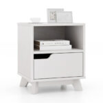 Mid Century Modern White Side Table with Drawer and Shelf 10 Mid Century Modern White Side Table with Drawer and Shelf