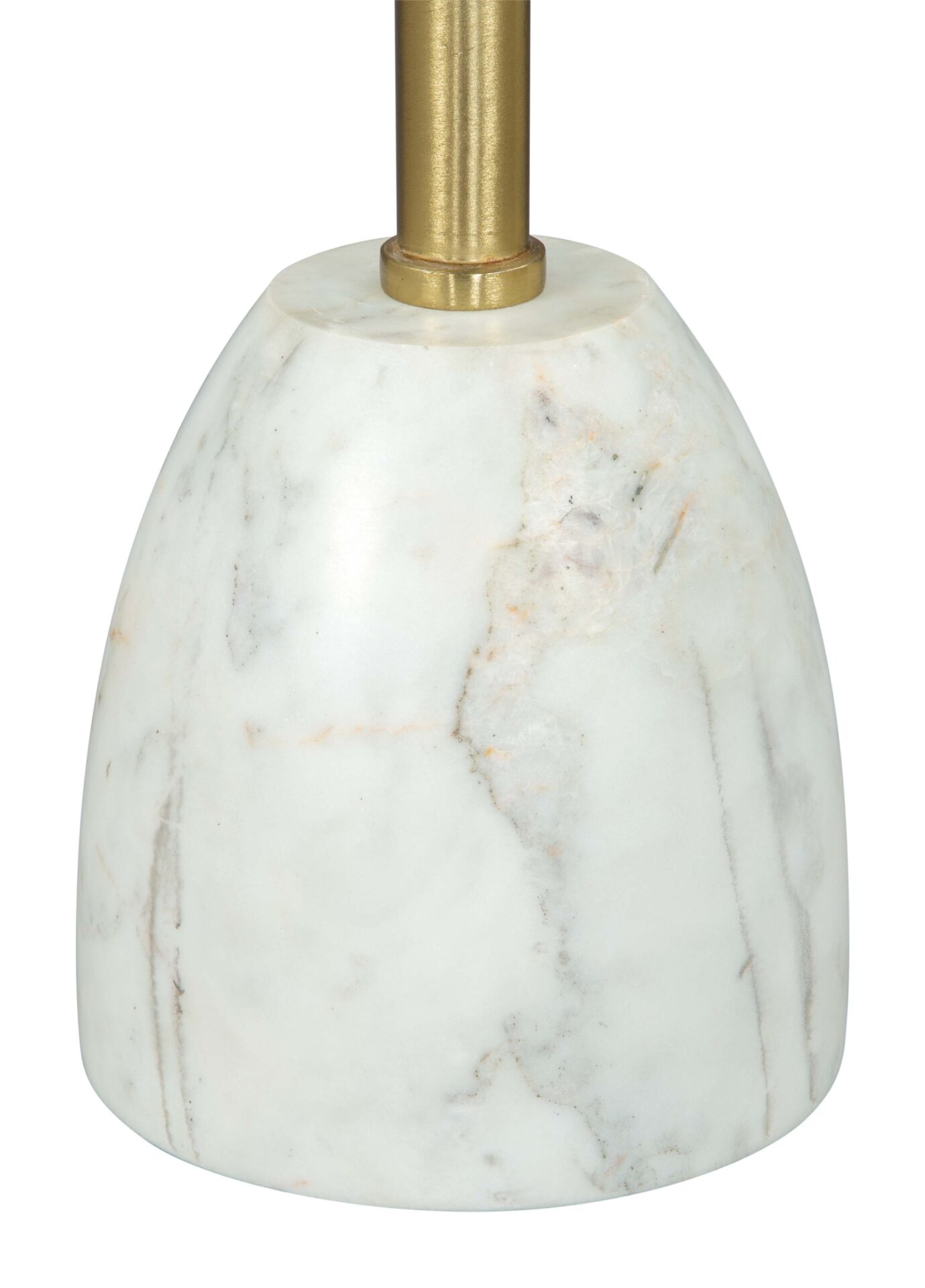 White and Gold Marble Top Modern Glam Side Table 6 White and Gold Marble Top Modern Glam Side Table - Image 6
