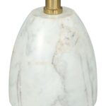 White and Gold Marble Top Modern Glam Side Table 14 White and Gold Marble Top Modern Glam Side Table