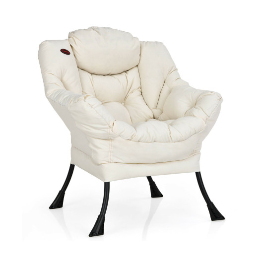 Ergonomic Polyester Fabric Chair with Steel Frame and Side Pocket 3 Ergonomic Polyester Fabric Chair with Steel Frame and Side Pocket - Image 3