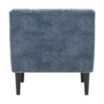 Gray Velvet Armchair with Solid Wood Frame and Steel Legs 10 Gray Velvet Armchair with Solid Wood Frame and Steel Legs