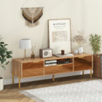 Modern Mirrored TV Stand with Storage for TVs up to 65 Inch 8 Modern Mirrored TV Stand with Storage for TVs up to 65 Inch