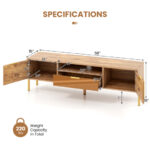 Modern Mirrored TV Stand with Storage for TVs up to 65 Inch 12 Modern Mirrored TV Stand with Storage for TVs up to 65 Inch