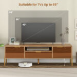 Modern Mirrored TV Stand with Storage for TVs up to 65 Inch 14 Modern Mirrored TV Stand with Storage for TVs up to 65 Inch