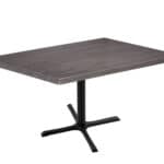30-Inch Tall Indoor/Outdoor Table with 30 x 48-Inch Diameter Charcoal Rectangle Top, Black Wrinkle Base, and 30 x 30-Inch Diameter Foot 6 30-Inch Tall Indoor/Outdoor Table with 30 x 48-Inch Diameter Charcoal Rectangle Top, Black Wrinkle Base, and 30 x 30-Inch Diameter Foot