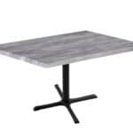 30-Inch Tall Indoor/Outdoor Table with 30 x 48-Inch Diameter Greystone Rectangle Top, Black Wrinkle Base, and 30 x 30-Inch Diameter Foot 6 30-Inch Tall Indoor/Outdoor Table with 30 x 48-Inch Diameter Greystone Rectangle Top, Black Wrinkle Base, and 30 x 30-Inch Diameter Foot