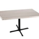 30-Inch Tall Indoor/Outdoor Table with 30 x 48-Inch Diameter White Ash Rectangle Top, Black Wrinkle Base, and 30 x 30-Inch Diameter Foot 6 30-Inch Tall Indoor/Outdoor Table with 30 x 48-Inch Diameter White Ash Rectangle Top, Black Wrinkle Base, and 30 x 30-Inch Diameter Foot