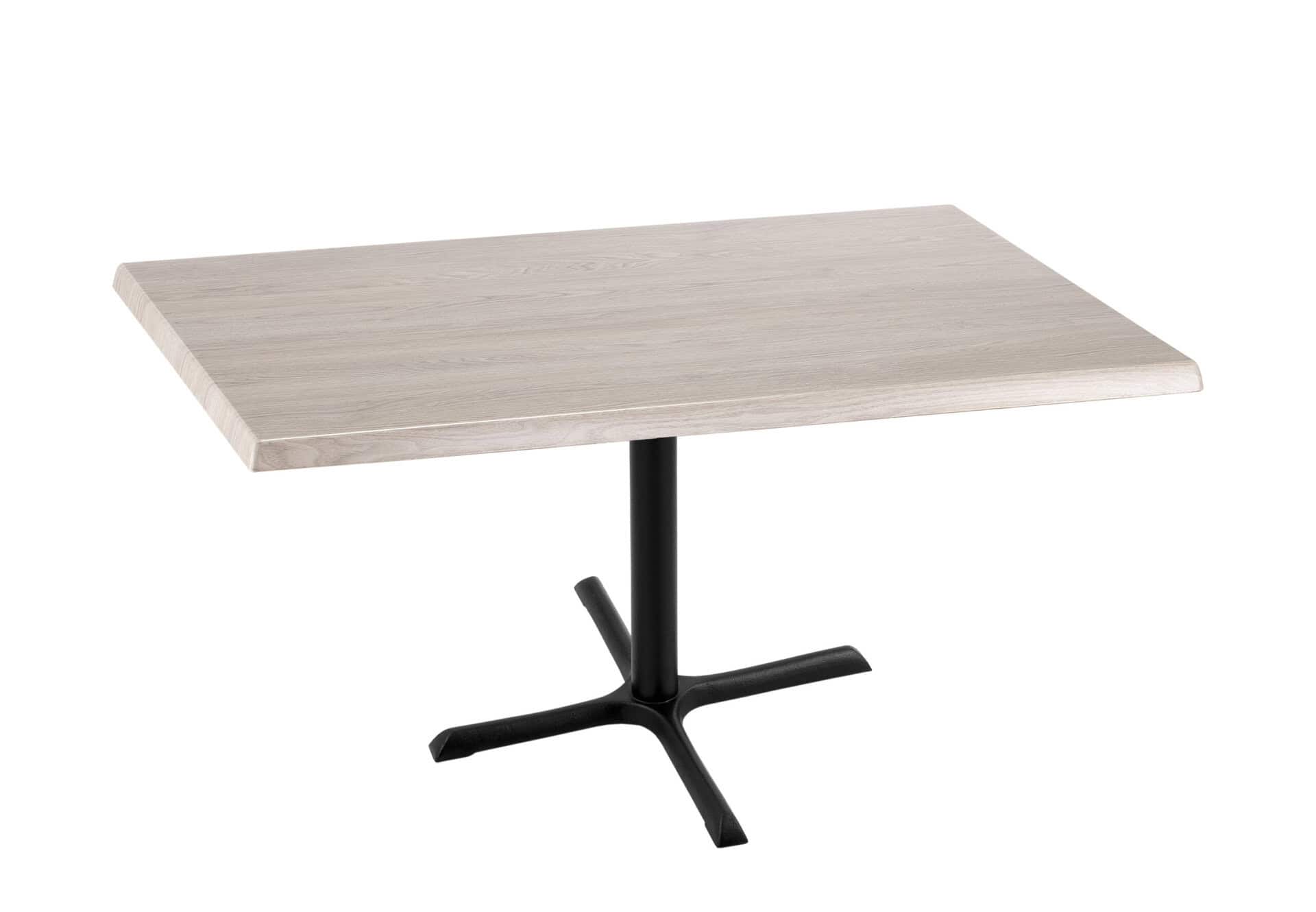 30-Inch Tall Indoor/Outdoor Table with 30 x 48-Inch Diameter White Ash Rectangle Top, Black Wrinkle Base, and 30 x 30-Inch Diameter Foot 6 30-Inch Tall Indoor/Outdoor Table with 30 x 48-Inch Diameter White Ash Rectangle Top, Black Wrinkle Base, and 30 x 30-Inch Diameter Foot