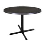 30-Inch Tall Indoor/Outdoor Table with 30-Inch Diameter Charcoal Round Top, Black Wrinkle Base, and 30 x 30-Inch Diameter Foot 6 30-Inch Tall Indoor/Outdoor Table with 30-Inch Diameter Charcoal Round Top, Black Wrinkle Base, and 30 x 30-Inch Diameter Foot