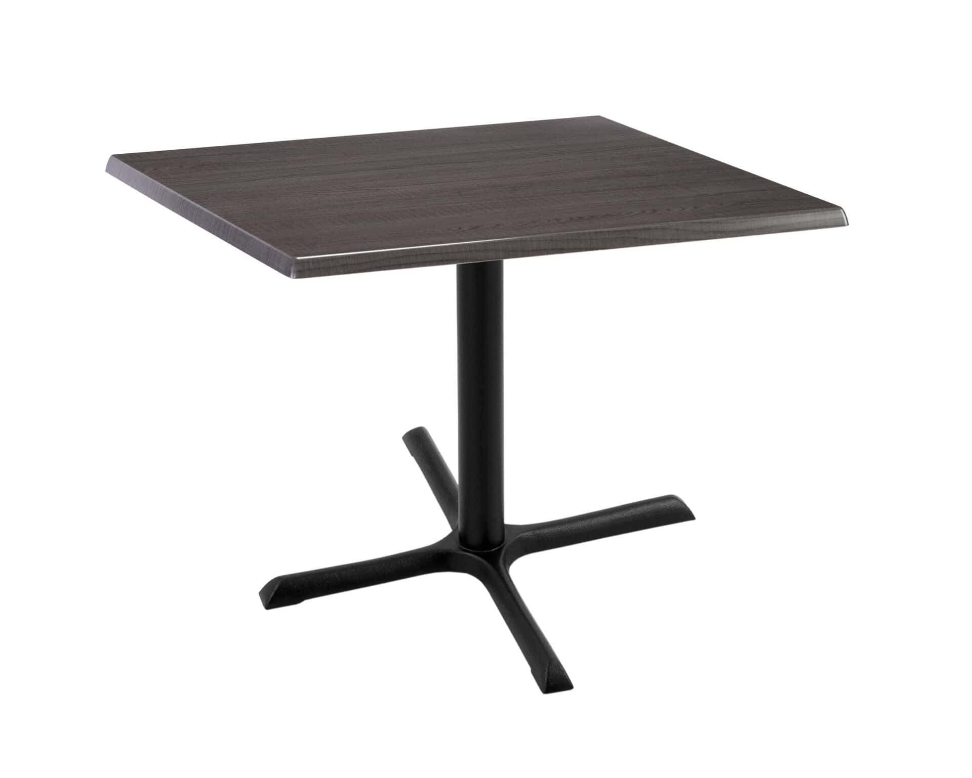 30-Inch Tall Indoor/Outdoor Table with 30 x 30-Inch Diameter Charcoal Square Top, Black Wrinkle Base, and 30 x 30-Inch Diameter Foot 1 30-Inch Tall Indoor/Outdoor Table with 30 x 30-Inch Diameter Charcoal Square Top, Black Wrinkle Base, and 30 x 30-Inch Diameter Foot